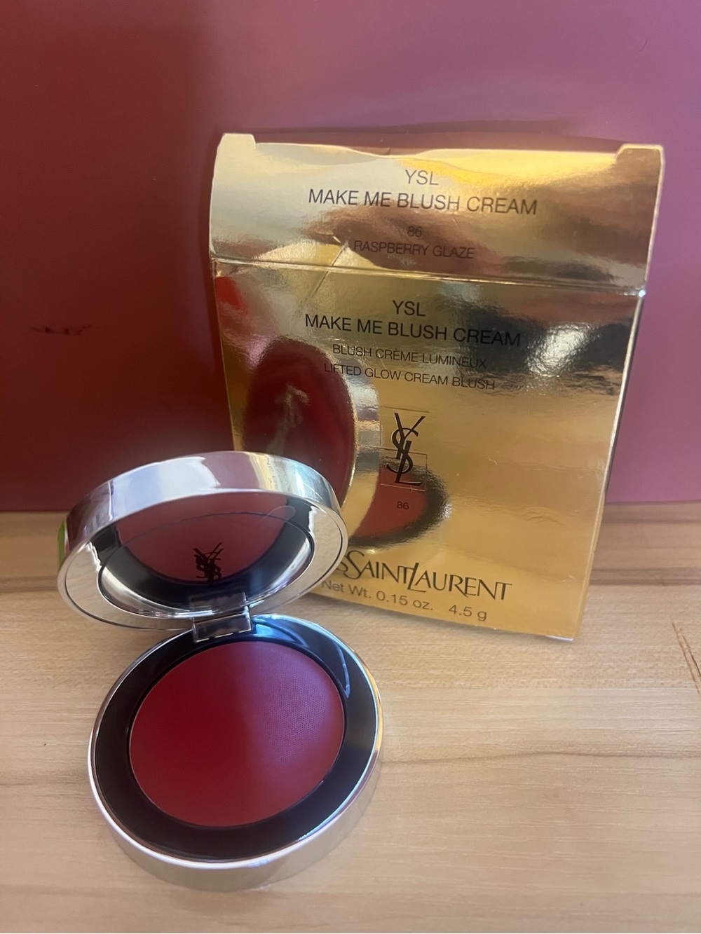 Yves Saint Laurent Make Me Blush Cream - Raspberry Glaze NIB
